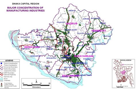 Examples of MAP implementation in various industries Bangladesh on the World Map